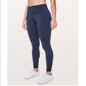 Lululemon fast and free tight midnight navy